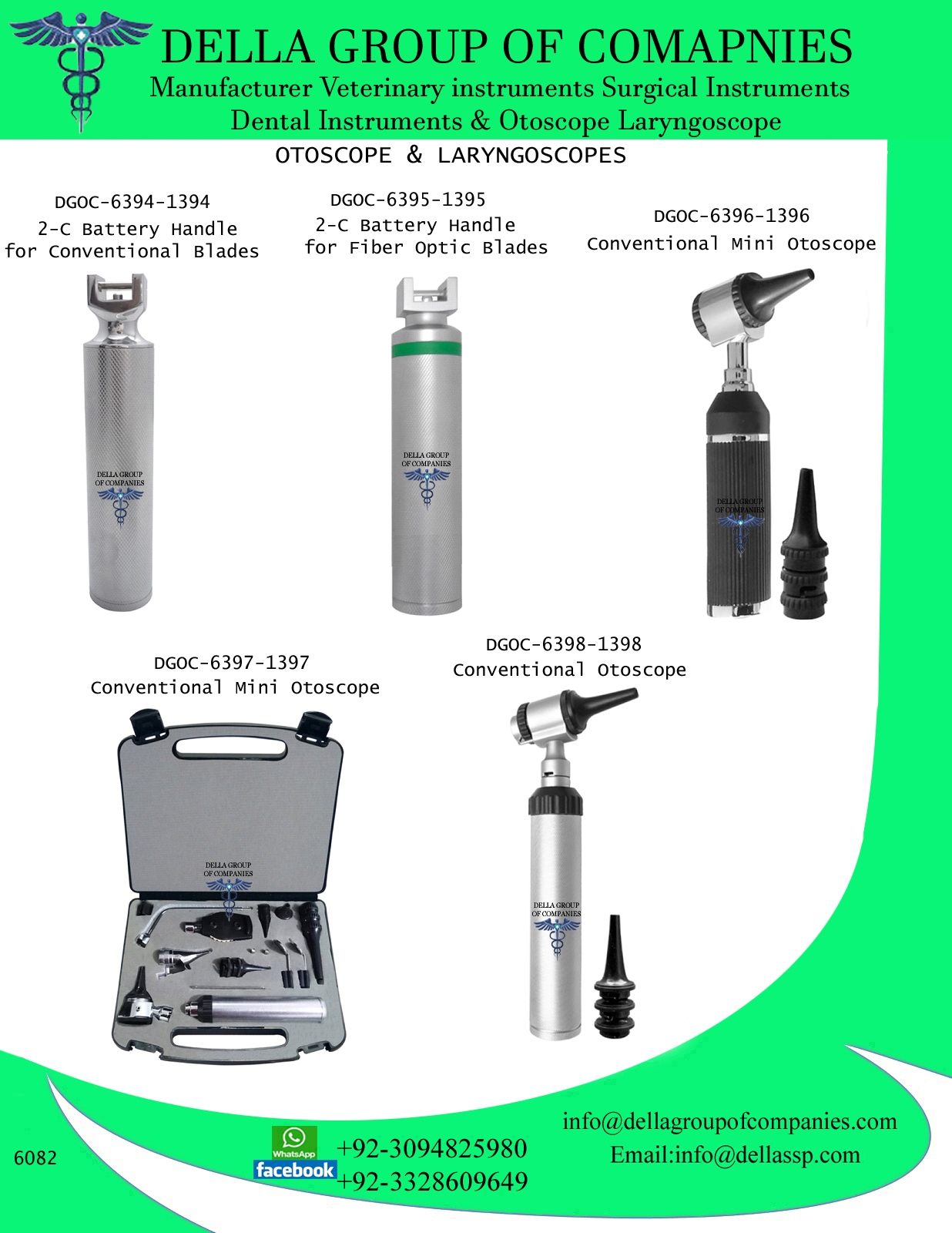  Otoscope & Laryngoscopes